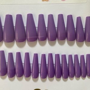 Plain press on nails